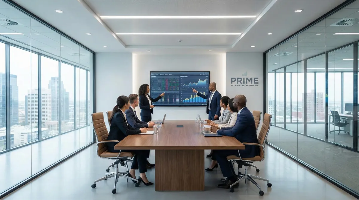 AI receptionist managing accounting client calls with professional service