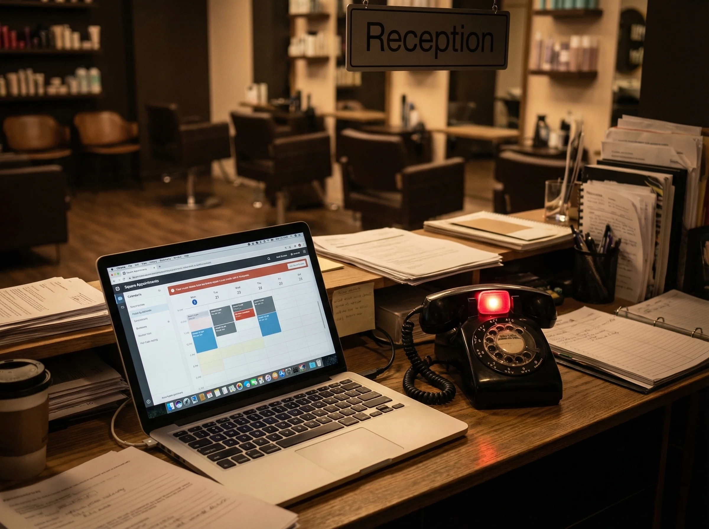Every phone booking syncs directly to your Square Dashboard alongside your online bookings, keeping one unified calendar.
