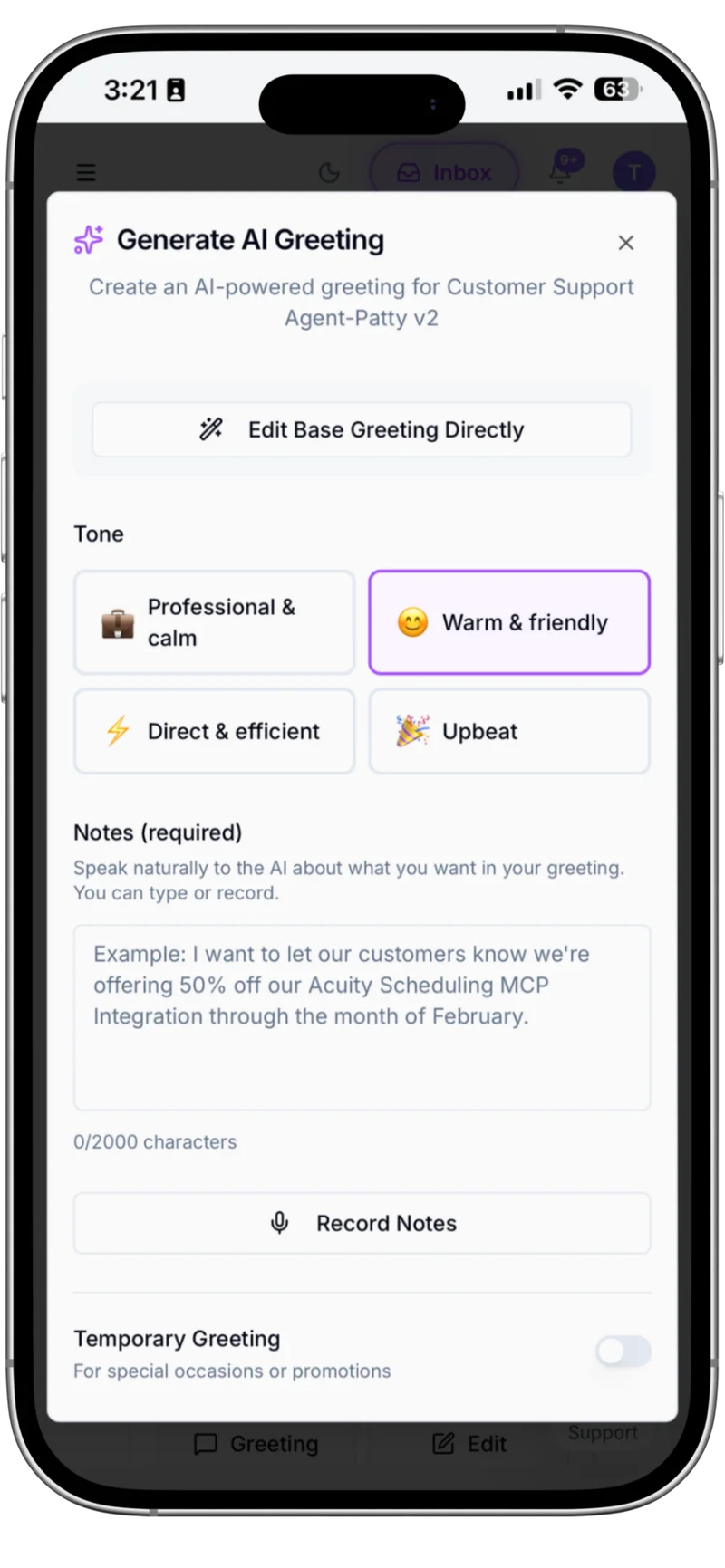 Customize Voka AI - Configure your AI assistant